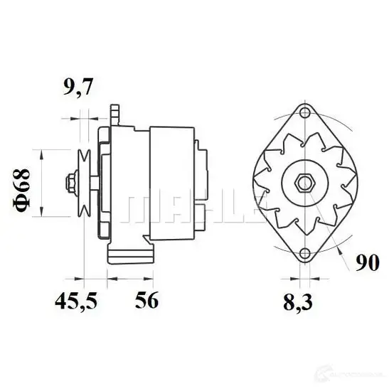 Генератор MAHLE ORIGINAL MG 461 11.201.094 2358406 11201094 изображение 0