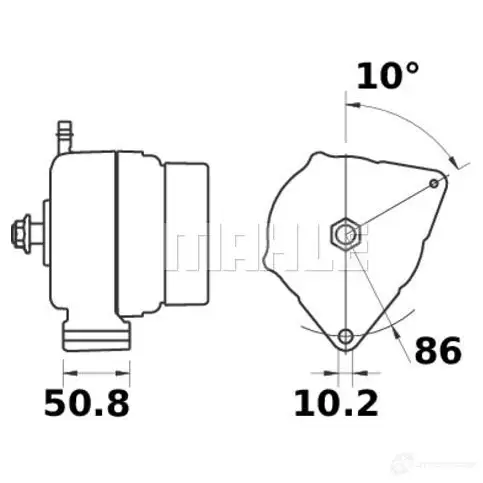 Генератор MAHLE ORIGINAL 11.203.329 11203329 MG 315 126787219 изображение 0