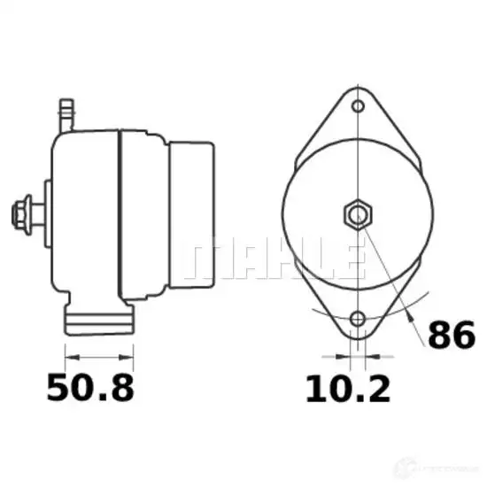 Генератор MAHLE ORIGINAL 11203212 11.203.212 MG 340 589098736 изображение 0