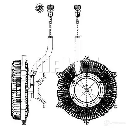 Вискомуфта MAHLE ORIGINAL 1437636986 X RH53 CFC 215 000P изображение 0