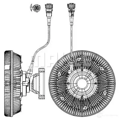 Вискомуфта MAHLE ORIGINAL 3KJ UEWO CFC 226 000P 1437635427 - Изображение 1