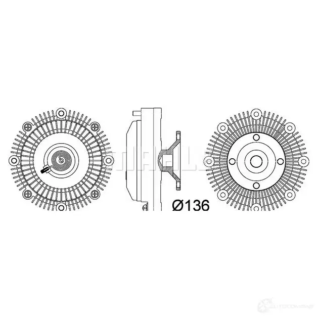 Вискомуфта MAHLE ORIGINAL 1437635181 1RA Q73J CFC 110 000P изображение 0