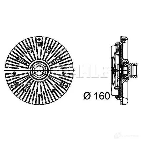 Вискомуфта MAHLE ORIGINAL 9RJ99 GW CFC 93 000P 1437576623 изображение 3