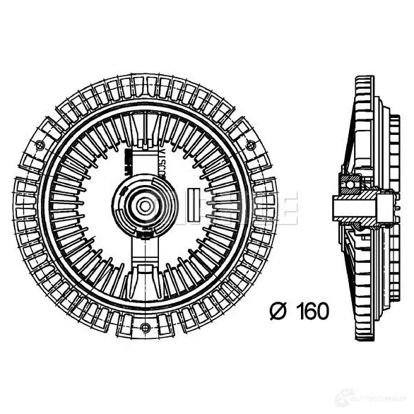 Вискомуфта MAHLE ORIGINAL CFC 68 000P S8P IR 1437576942 изображение 3