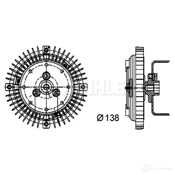 Вискомуфта MAHLE ORIGINAL VC29 GI 1437636255 cfc46000p изображение 1