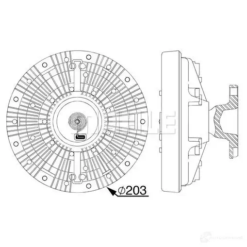 Вискомуфта MAHLE ORIGINAL 6V GIJ 1437637005 CFC 240 000P - Изображение 1