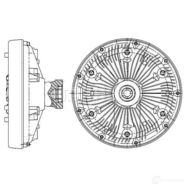 Вискомуфта MAHLE ORIGINAL CFC 205 000P 1437636389 LU M448