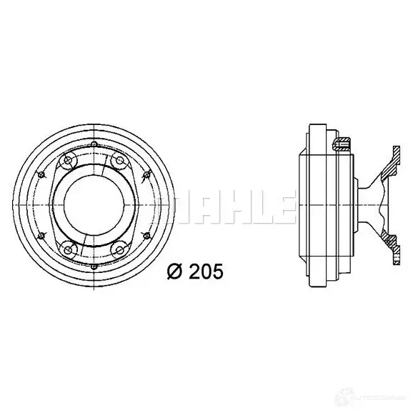 Вискомуфта MAHLE ORIGINAL 1437635959 BVN M4 CFC 34 000P изображение 0