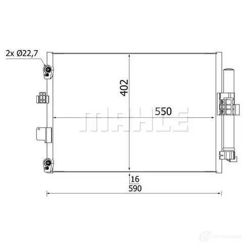 Вискомуфта MAHLE ORIGINAL CFC 10 000S PNPP Z9E 1437636640 - Изображение 1