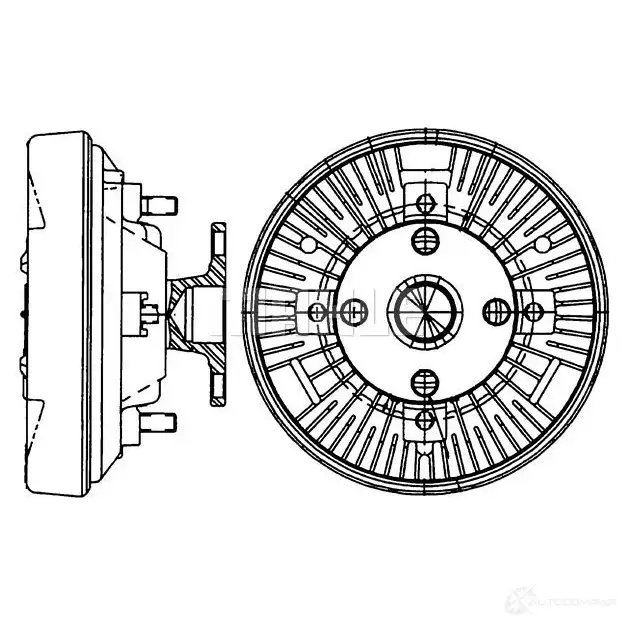 Вискомуфта MAHLE ORIGINAL 1437636638 CFC 233 000P MUGU IVS