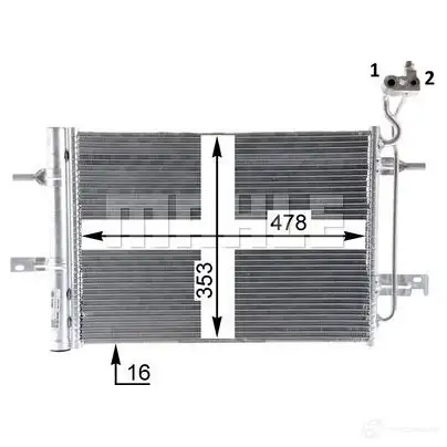 Компрессор кондиционера MAHLE ORIGINAL 6FTRR B ACP 871 000S 1437598034 изображение 11