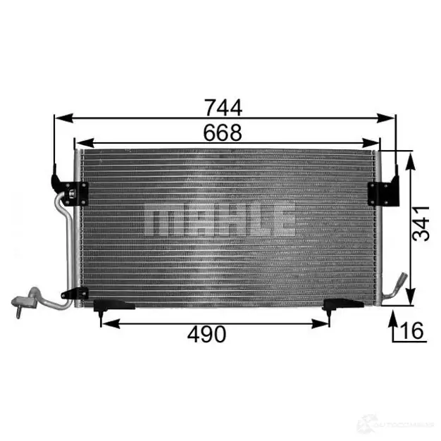 Компрессор кондиционера MAHLE ORIGINAL GL RKQA5 1437597893 ACP 889 000S изображение 8