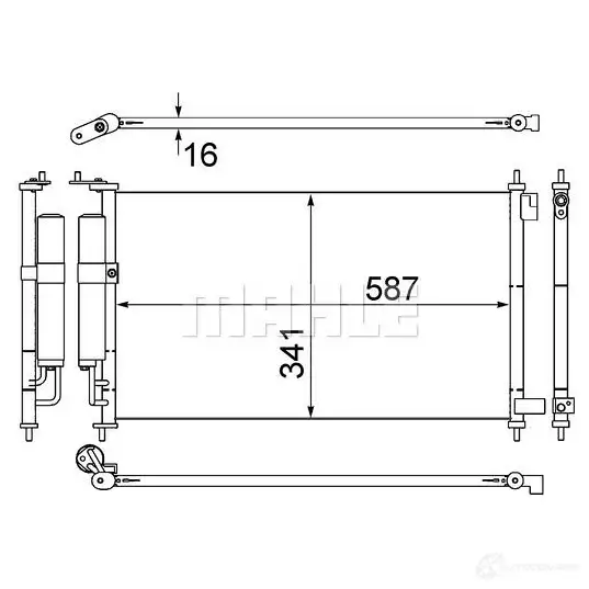 Компрессор кондиционера MAHLE ORIGINAL 1437592009 ACP 951 000P E RUDD изображение 10