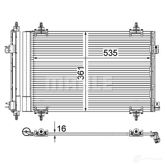 Компрессор кондиционера MAHLE ORIGINAL 1437597722 4 8WEPU ACP 956 000S изображение 10