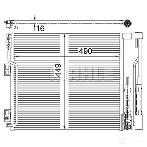 Компрессор кондиционера MAHLE ORIGINAL ACP 954 000S 1437594573 8R BWOXV изображение 7