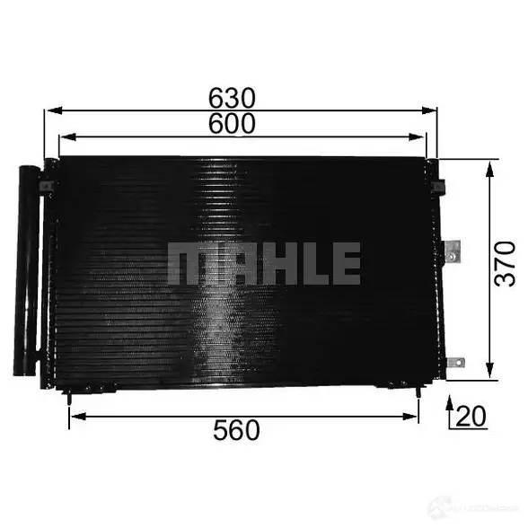 Компрессор кондиционера MAHLE ORIGINAL 1437597738 R FMDAB ACP 835 000S изображение 6