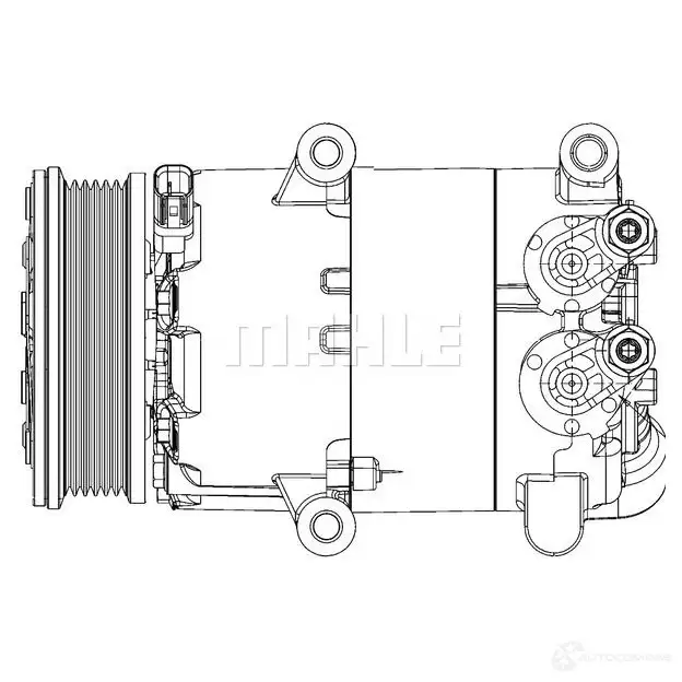 Компрессор кондиционера MAHLE ORIGINAL ACP 310 000P 1437597544 6 SWM6 изображение 1