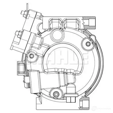 Компрессор кондиционера MAHLE ORIGINAL 1437592039 K 1DFR ACP 635 000P изображение 0