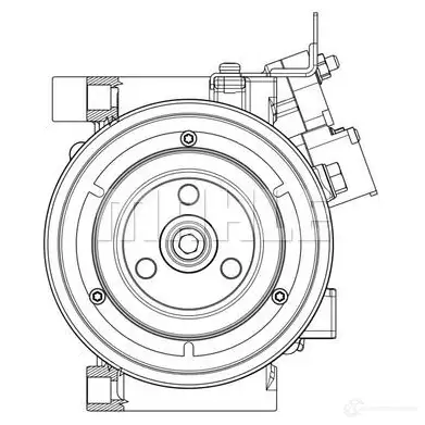 Компрессор кондиционера MAHLE ORIGINAL 1437596753 0GFVZ6 T ACP 638 000P изображение 3