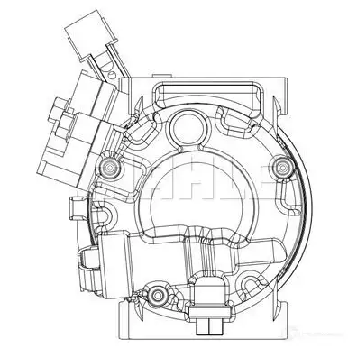 Компрессор кондиционера MAHLE ORIGINAL ACP 632 000P 1437593556 ITYOL J изображение 0