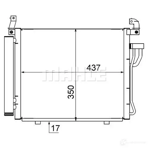 Компрессор кондиционера MAHLE ORIGINAL 0XB DSNQ 1437596124 ACP 996 000S изображение 6