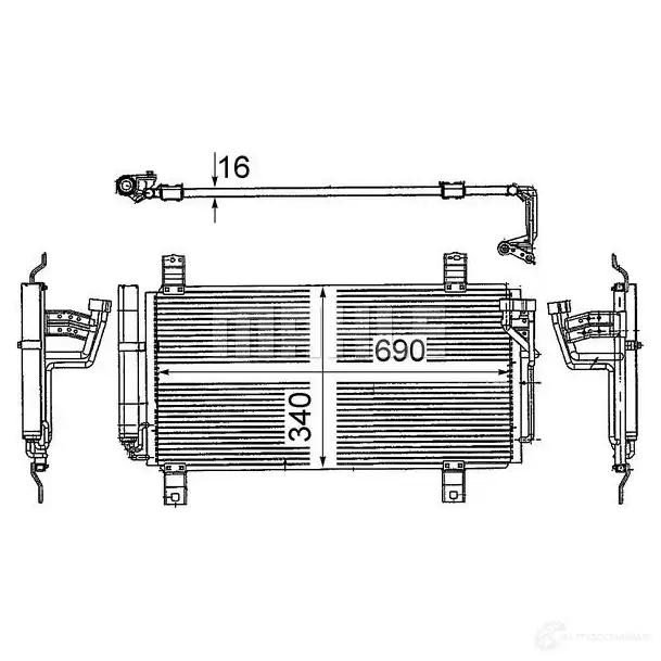 Компрессор кондиционера MAHLE ORIGINAL 0XB DSNQ 1437596124 ACP 996 000S изображение 8