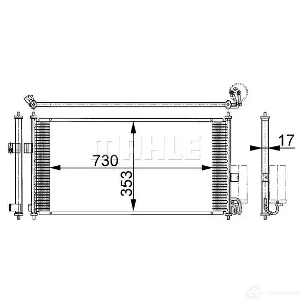 Компрессор кондиционера MAHLE ORIGINAL 1437595132 B1JRSF M ACP 986 000P изображение 17