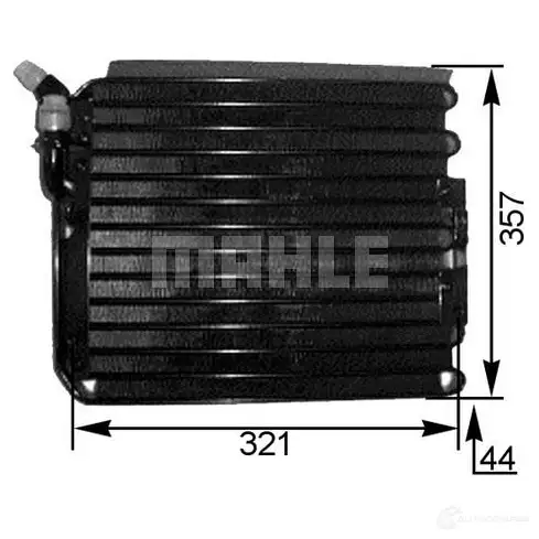 Радиатор кондиционера MAHLE ORIGINAL 1437588140 AC 316 000S 3Y RDS изображение 0