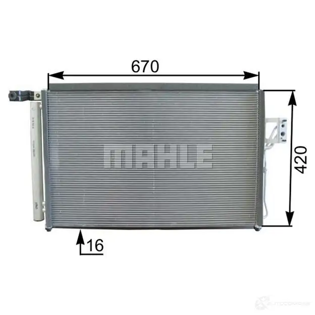 Радиатор кондиционера MAHLE ORIGINAL 1437581253 BOL 5CH AC 440 000P изображение 0