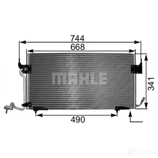 Радиатор кондиционера MAHLE ORIGINAL 1437588226 AC 341 000P AC LM9B1 - Изображение 1