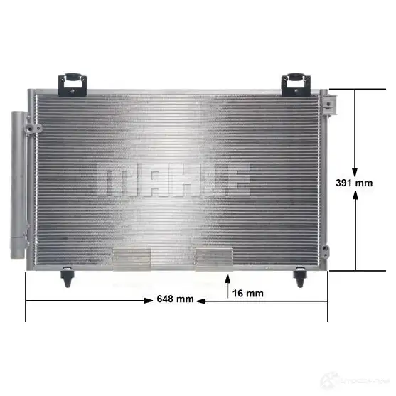 Радиатор кондиционера MAHLE ORIGINAL 1437581577 AC 821 000S EAD6T SF изображение 6