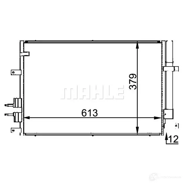 Радиатор кондиционера MAHLE ORIGINAL 1437582166 7ED KASS AC 693 000P - Изображение 1
