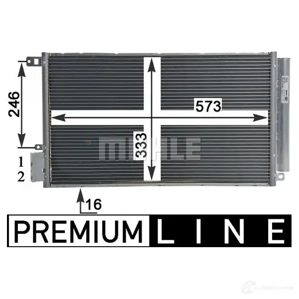 Радиатор кондиционера MAHLE ORIGINAL 1437587576 AC 633 000P EYS F6 изображение 4
