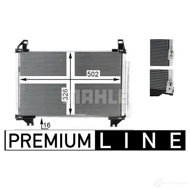 Радиатор кондиционера MAHLE ORIGINAL 1437587579 8 JRJKK AC 793 000P изображение 5