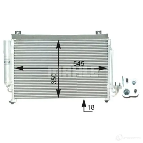 Радиатор кондиционера MAHLE ORIGINAL 1437584754 DU6 ISPP AC 427 000P - Изображение 1