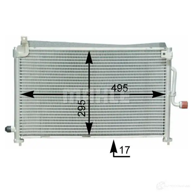 Радиатор кондиционера MAHLE ORIGINAL AC 416 000S T519 9BR 1437585016 изображение 0
