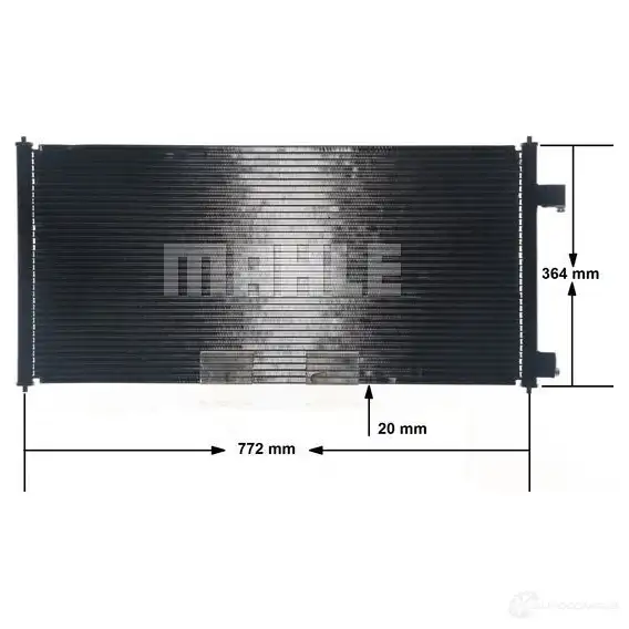 Радиатор кондиционера MAHLE ORIGINAL NDJK H7 1437588200 AC 689 000S изображение 7