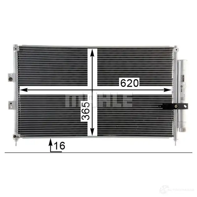Радиатор кондиционера MAHLE ORIGINAL AC 835 000P 1437581525 JCS 2HYP изображение 8