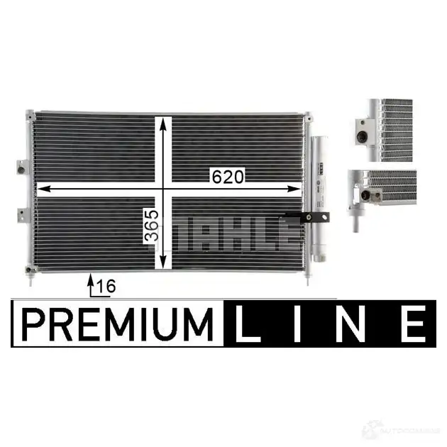 Радиатор кондиционера MAHLE ORIGINAL AC 835 000P 1437581525 JCS 2HYP изображение 9