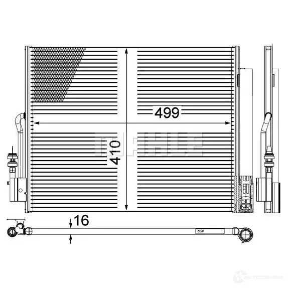 Радиатор кондиционера MAHLE ORIGINAL AC 596 000P 1437584289 KCVT 8 изображение 0