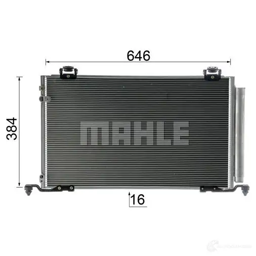 Радиатор кондиционера MAHLE ORIGINAL AC 823 000P 1437581176 KA97 XNW изображение 5