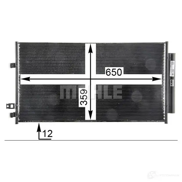 Радиатор кондиционера MAHLE ORIGINAL 1437581808 AC 33 000P 7LRG5 Z изображение 6