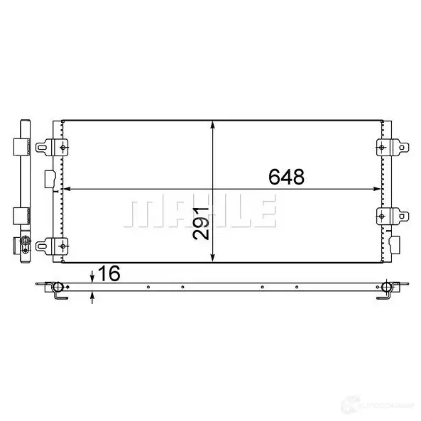 Радиатор кондиционера MAHLE ORIGINAL AC 518 000S 1437579619 ZI IFJ