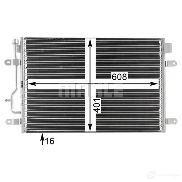 Радиатор кондиционера MAHLE ORIGINAL AC 807 000P 1437582259 JIL NMHX изображение 5