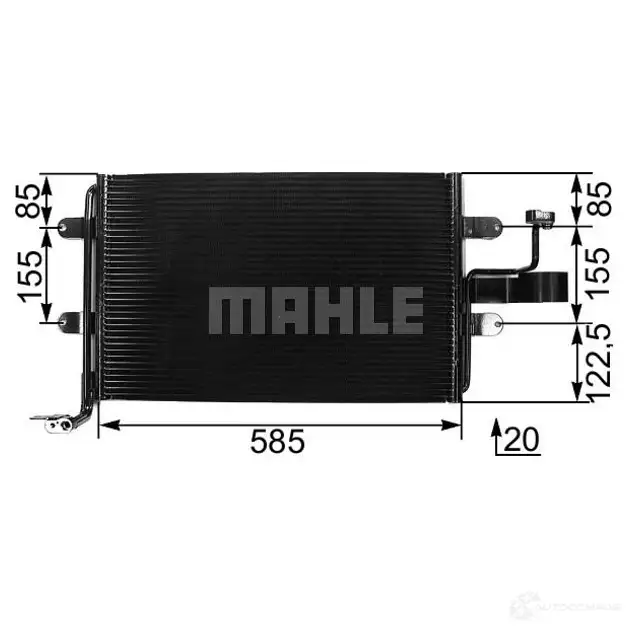 Радиатор кондиционера MAHLE ORIGINAL 1437579879 AC 326 000S UKY 035S изображение 0