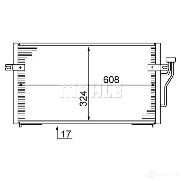 Радиатор кондиционера MAHLE ORIGINAL 1437588164 DE O98 AC 213 000S изображение 0