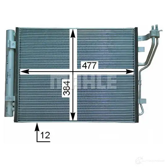 Радиатор кондиционера MAHLE ORIGINAL Y SRL6 AC 709 000P 1437580555 - Изображение 1
