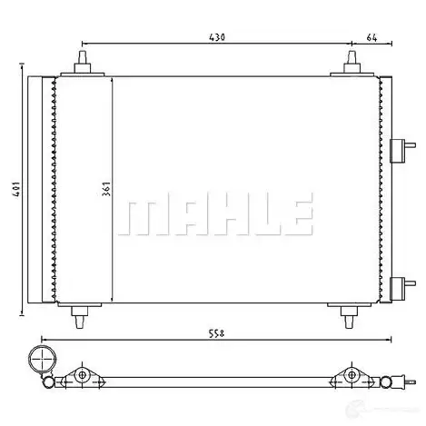 Радиатор кондиционера MAHLE ORIGINAL AC 315 000P 1437587849 8 EXQN - Изображение 1