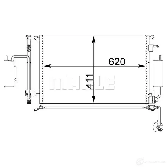 Радиатор кондиционера MAHLE ORIGINAL AC 295 000P 1437584774 00L 2TRI - Изображение 1