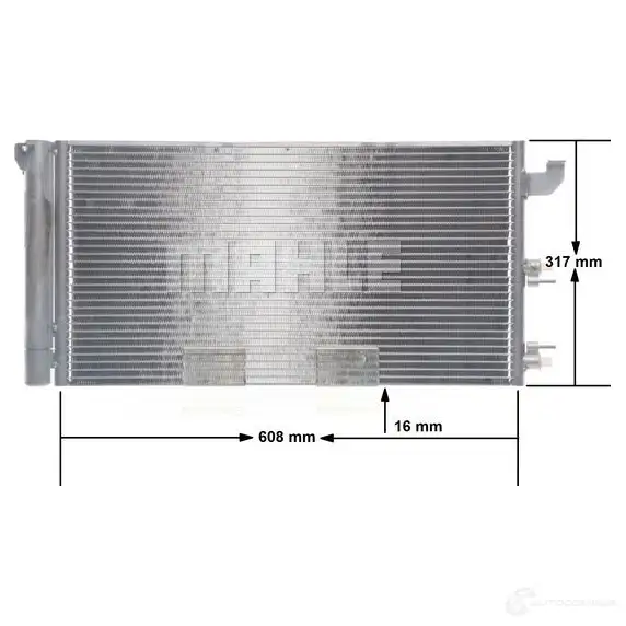 Радиатор кондиционера MAHLE ORIGINAL LY MKV8S 1437587852 AC 710 000S изображение 7